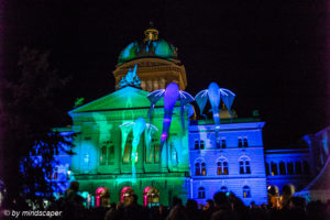 Flying Fishes at Bundeshaus - Museumsnacht Bern 2018